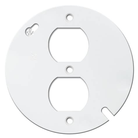 round exterior junction box cover|round receptacle outlet cover plates.